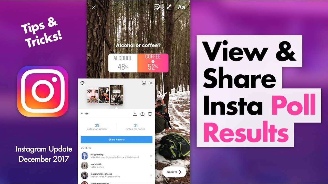 How to View and Share Instagram Poll Results YouTube