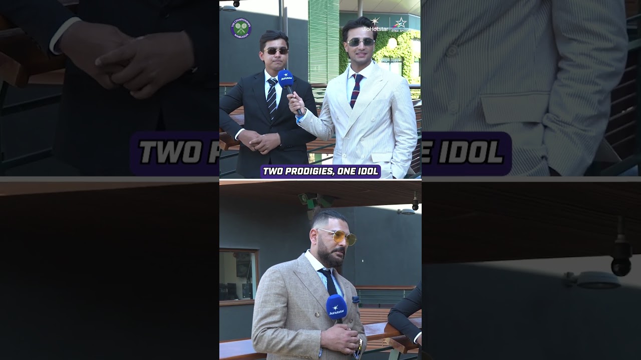 Vaibhav Sooryavanshi & Abhishek Sharma on their idol, Yuvraj Singh | #Wimbledon 2026