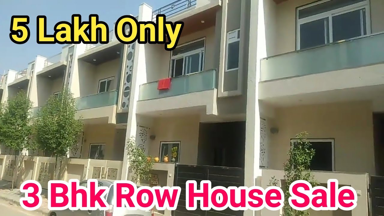 5 Lakh Only, 3 Bhk Row House Sale, prime Location & Vip Area
