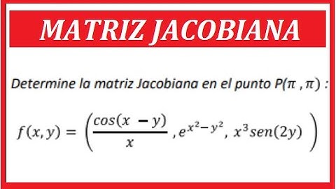 Matriz Jacobiana de una función