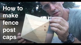 Outdoor woodworking: Make post caps on the table saw