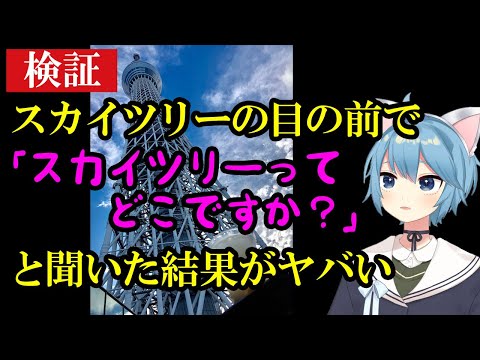 【検証】スカイツリーの目の前で「スカイツリーってどこですか？」と聞いた結果がヤバい《対人不安の克服チャレンジ》