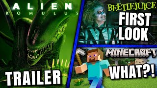 Alien Romulus Trailer, Beetlejuice 2 First Look, Confusing Minecraft Movie Update \& MORE!!