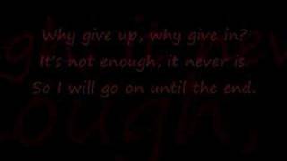 Video thumbnail of "Breaking Benjamin - Until The End (Lyrics)"