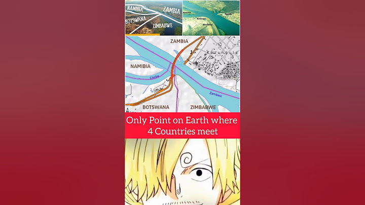 Only Point on Earth where 4 Countries meet 🤯 #facts #information #generalknowledge #shorts