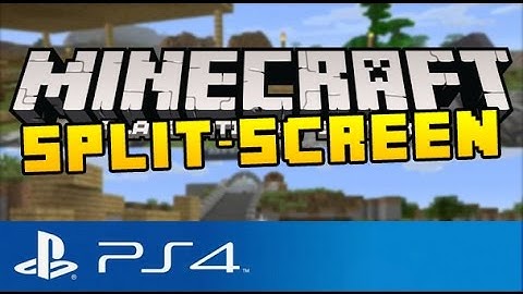 Minecraft PS4 - SPLIT-SCREEN - How To Co-Op ( Split-Screen Tutorial on Minecraft Playstation 4 )
