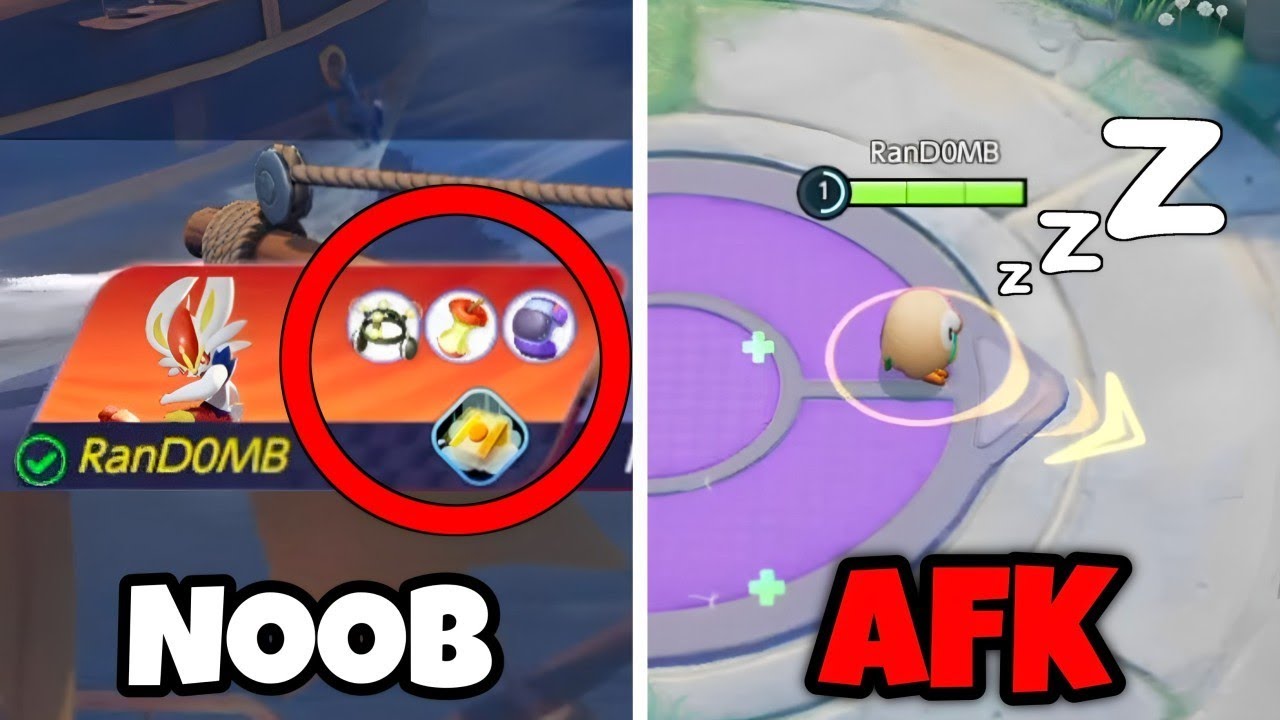 Случайные товарищи по команде выглядят как... | Клипы Pokemon UNITE