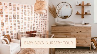 baby boy's nursery tour | neutral + boho