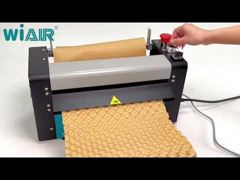 WiAIR P100pro with an application of 3 in 1 Machine: Honeycomb Packing Paper,  Cushioning Wrap Roll, Kraft Wrapping Z-folder Paper