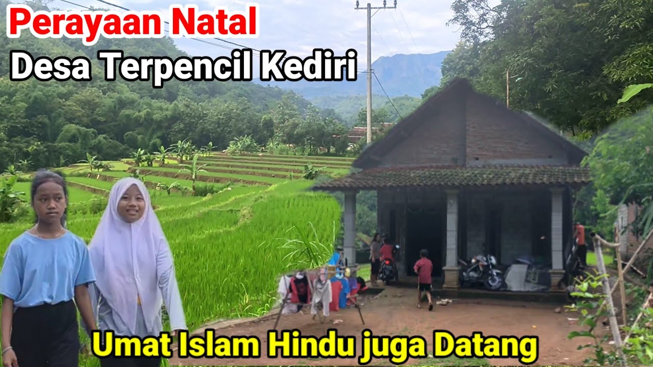 Suasana Hari Natal di Desa Terpencil  Gunung Wilis Kediri