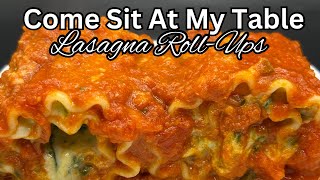 Lasagna Roll Ups - An Easy No Meat Meal - Make or Freeze Ahead for Faster Meals Later!