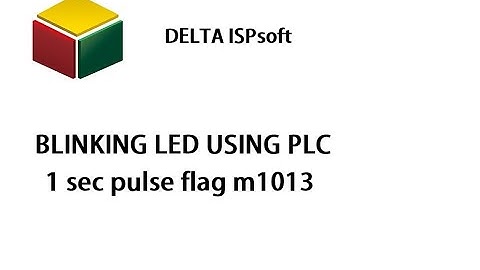 Blinking LED using PLC  ,  DELTA PLC , PULSE TIME