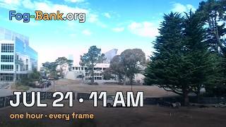 FogCam · July 21, 2026 · 11 am PT · one hour, every frame