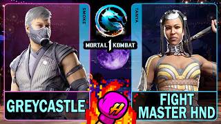 MK1 Greycastle (SMOKE) VS Fight Master HND (TANYA)🥊Mortal Kombat 1🥊4K 60ᶠᵖˢ