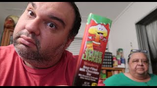 2024 Toxic Waste Slime Licker Strawberry Sour Filled Milk Chocolate Bar Review & Taste Test
