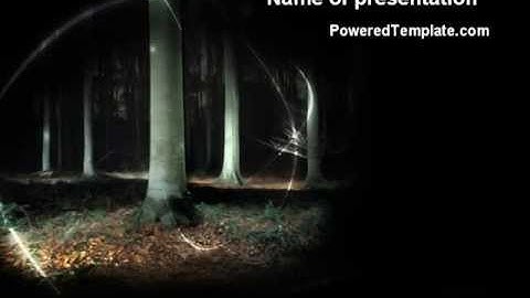 Mystic Woods PowerPoint Template by PoweredTemplate.com