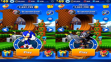 Sonic Dash Sonic VS Sir Lancelot Gameplay (iOS, Android) Part 1
