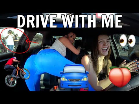 DRIVE WITH ME: TWERKING FOR THE BMX TEAM IN SAN DIEGO! *GETS CAUGHT* | ALLY HARDESTY