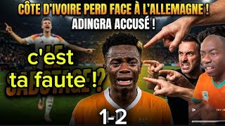 😡 Adingra guilty for Germany's 2-1 victory over Ivory Coast at the 2026 World Cup