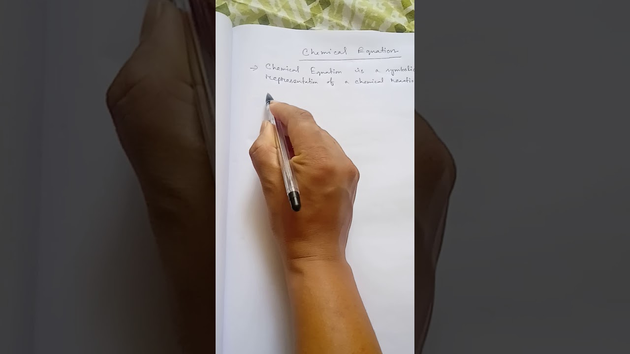 DEFINITION Of Chemical Equation YouTube DEFINITION Of Chemical Equation YouTube