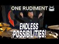 One rudiment  endless possibilities  drum lesson  that swedish drummer