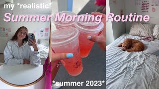 my very chill summer morning Routine 2023  *Reading, cleaning, and GRWM*