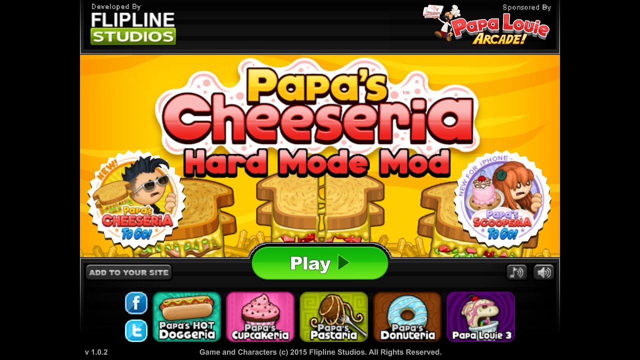 Playing Papa's Cheeseria HARD MODE MOD On Rank 86 YouTube