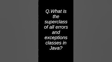 Java Interview Questions - Exception - #13