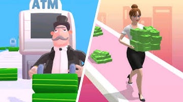 Atm Rush 🏧 VS Money Run 3D All Level (Android, ios) Gameplay🎮
