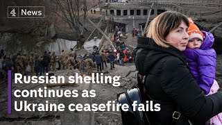 ⁣Ukraine conflict: Russia continues shelling after ceasefire agreement fails