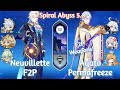 C0 Neuvillette F2P x C0 Ayato Freeze - NEW Spiral Abyss 5.8 | Genshin Impact