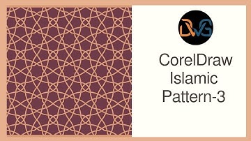 Corel Draw Islamic pattern || Islamic Design || Islamic Art -3