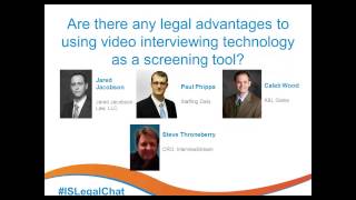 Legal Perspectives on Video Interviewing with InterviewStream