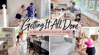 NEW! GETTING IT ALL DONE | A Productive Day At Home 🏡 ✨ Cleaning, DIY Projects & Life Lately