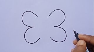 How to Draw Butterfly From 33 Easy Step by Step | Drawing From Number | Art Green |