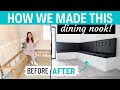 HOW TO BUILD a Modern Dining Nook Banquette -  Breakfast Nook - Bench Seats