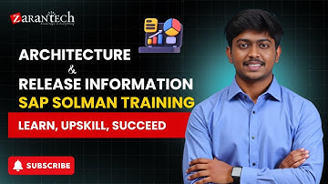 Architecture and Release Information | SAP SOLMAN Training | ZaranTech
