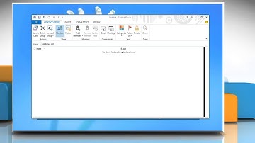How to combine distribution lists in Microsoft® Outlook 2013 in Windows® 8