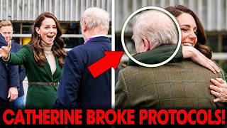 Princess Catherine Suddenly Hugged And BROKE ALL Security Protocols For? Who is the Old Man ?