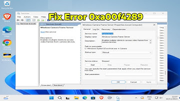 How To Fix Webcam Error Code 0xA00F4289 in Windows