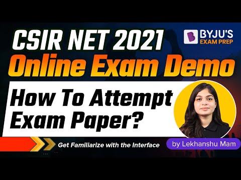 CSIR NET 2021 Online Exam Demo | Online Test Demo | Instructions For CBT Mode Explained