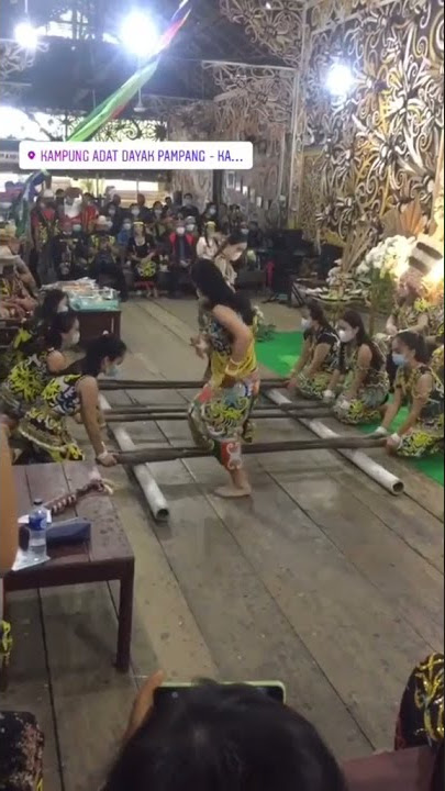 Stick Dance from Pampang village - Samarinda - Kalimantan island - Indonesia #shorts
