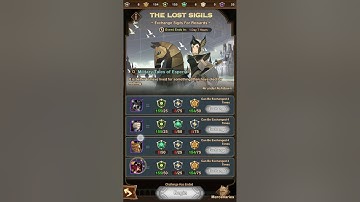 AFK arena. Exchange Mezoth and emblem in event The Lost Sigils.