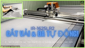 Máy cnc cắt vải và da 2 đầu Ironwood IR-1625LR2