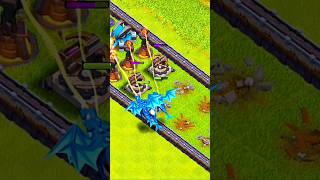 Electro Dragon vs level 1 Defence ll clash of clans ll #coc #shorts #clashofclans