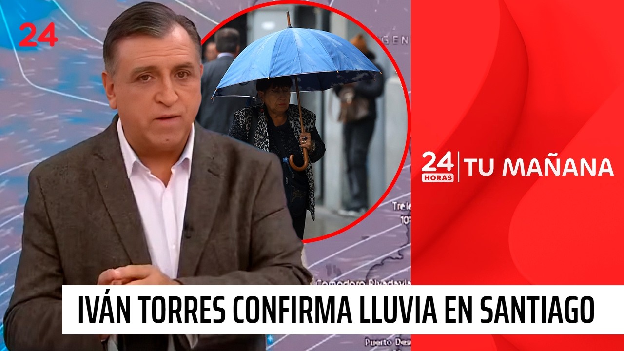 Iván Torres confirma lluvia en Santiago: a qué hora empieza y cuánto caerá | 24 Horas TVN Chile