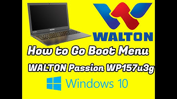 How to Go Boot Menu in WALTON Passion WP157u for Install Windows 10 | Boot From USB | RJ Solution |