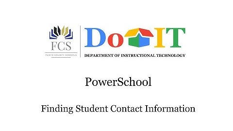 PowerSchool: Finding Guardian Contacts