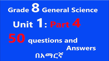 Grade 8 General Science Unit 1 Part 4: Basics of Scientific Investigation Tutorials