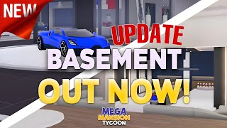 Mega Mansion Tycoon Tropical house Basement UPDATE 🏠 #roblox #gaming